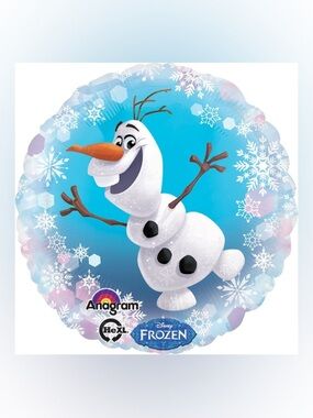 Disney Frozen Olaf Blue Round Mylar Balloon by